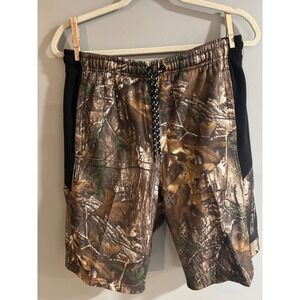 Bevy‎ Tee Camo Shorts Athletic Training Drawstring Medium